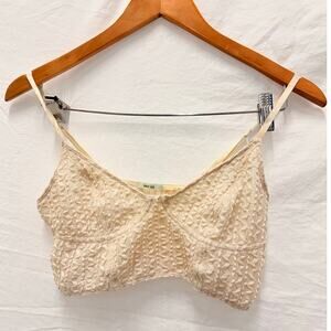 Kimchi Blue Cream Cottagecore‎ Tank Top Small Fairy Tinkerbell